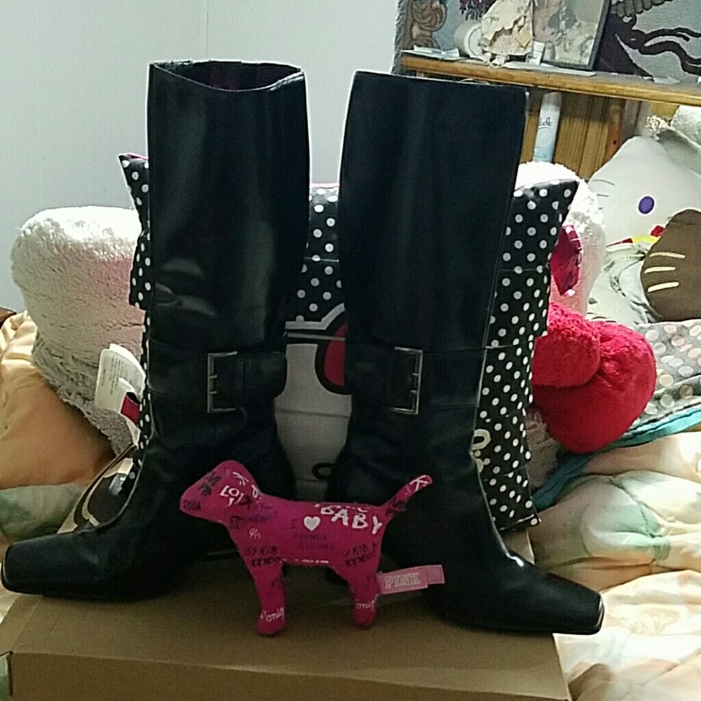 NINE WEST BOOTS--KNEE HIGH-BRAND -WITH TAGS - Picture 2 of 4